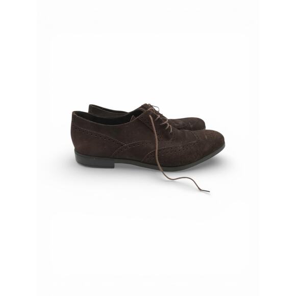 Prada Men\'s Dark Brown Suede Brogue Oxford Dress Shoes - Size 10.5 main image 7